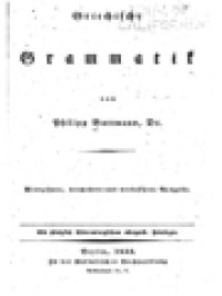 Image of Griechische Grammatik