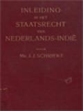 Inleiding In Het Staatsrecht Van Nederlands-Indië