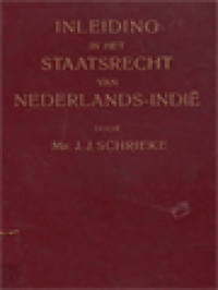 Inleiding In Het Staatsrecht Van Nederlands-Indië