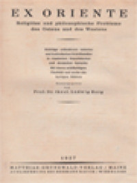 Image of Ex Oriente: Religiöse Und Philosophische Probleme Des Ostens Und Des Westens