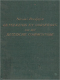 Betekenis En Oorsprong Van Het Russische Communisme: Een Bijdrage Tot De Psychologie En De Sociologie Van Het Russische Communisme