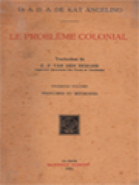 Image of Le Problème Colonial I: Principes Et Méthodes