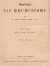Image of Apologie Des Christentums I: Der Ganze Mensch