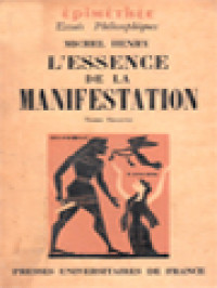 L'essence De La Manifestation II