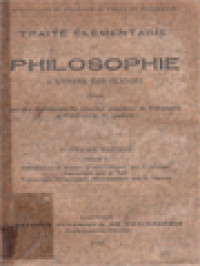 Traité Élémentaire De Philosophie I