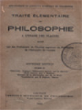 Traité Élémentaire De Philosophie II