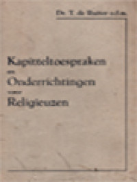 Kapitteltoespraken En Onderrichtingen Voor Religieuzen