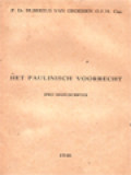 Het Paulinische Voorrecht (Pro Manuscripto)