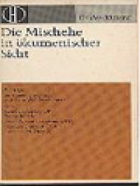 Image of Die Mischehe In Ökumenischer Sicht: Beiträge Zu Einem Gespräch Mit Dem Weltkirchenrat