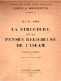 La Structure De La Pensée Religieuse De L'Islam