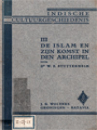 Leerboek Der Indische Cultuurgeschiedenis III: De Islam En Zijn Komst In De Archipel