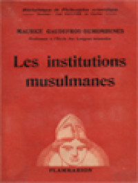 Les Institutions Musulmanes