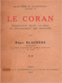 Le Coran: Islam D'hier Et D'aujourd'hui III