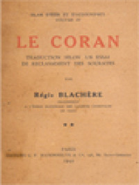 Le Coran: Islam D'hier Et D'aujourd'hui IV