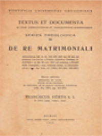 Image of De Re Matrimoniali
