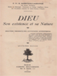 Dieu: Son Existence Et Sa Nature, Solution Thomiste Des Antinomies Agnostiques