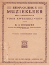 Image of Eenvoudige Muziekleer: Met Oefeningen Voor Kweekelingen