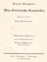 Die Göttliche Komödie II: Das Fegefeuer (Italienisch Und Deutsch)