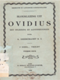 Image of Bloemlezing Uit Ovidius, Iᵉ deel: Tekst