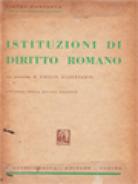 Image of Instituzioni Di Diritto Romano