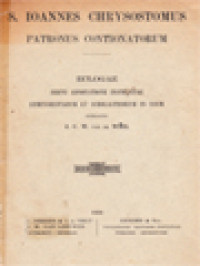Image of S. Ioannes Chrysostomus Patronus Contionatorum: Eclogae