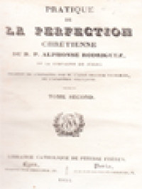 Pratique De La Perfection Chrétienne II