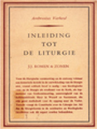 Inleiding Tot De Liturgie: Haar Theologische Achtergrond