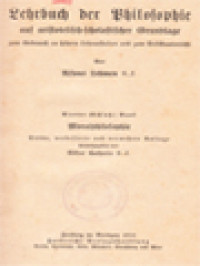 Image of Lehrbuch Der Philosophie Auf Aristotelisch-Scholastischer Grundlage IV: Moralphilosophie