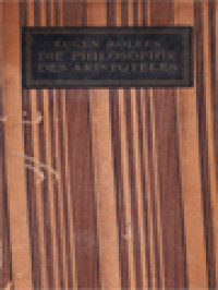 Image of Die Philosophie Des Aristoteles: Als Naturerklärung Und Weltanschauung