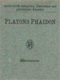 Platons Phaidon: Kommentar