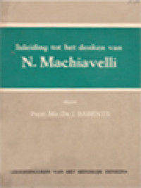 Inleiding Tot Het Denken Van N. Machiavelli