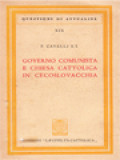 Governo Comunista E Chiesa Cattolica In Cecoslovacchia