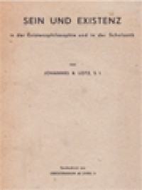 Image of Sein Und Existenz: In Der Existenzphilosophie Und In Der Scholastik