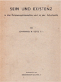 Sein Und Existenz: In Der Existenzphilosophie Und In Der Scholastik