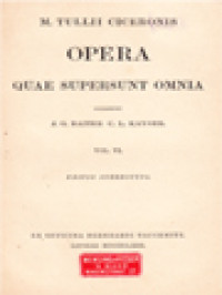 Opera Quae Supersunt Omnia VI