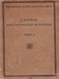 Image of Auswahl Aus Ciceros Philosophischen Schriften, Text A