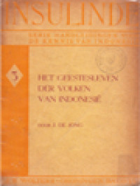 Image of Het Geestesleven Der Volken Van Indonesie