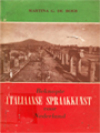 Image of Beknopte Italiaanse Spraakkunst Voor Nederland