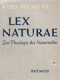 Lex Naturae: Zur Theologie Des Naturrechts