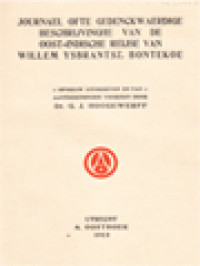 Journael Ofte Gedenckwaerdige Beschrijvinghe Van De Oost-Indische Reijse Van Willem Ysbrantsz. Bontekoe