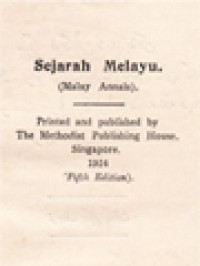 Image of Sejarah Melayu (Malay Annals)