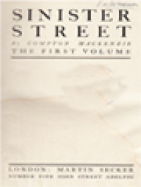 Image of Sinister Street I