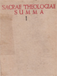 Image of Sacrae Theologiae Summa I: Theologia Fundamentalis