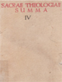 Image of Sacrae Theologiae Summa IV: De Sacramentis. De Novissimis