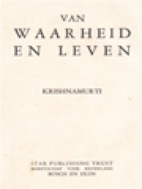 Van Waarheid En Leven