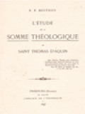 L'étude De La Somme Théologique De Saint Thomas d'Aquin