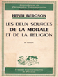Image of Les Deux Sources De La Morale Et De La Religion
