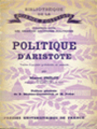Image of Politique d'Aristote