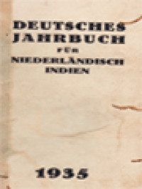 Image of Deutsches Jahrbuch Für Niederländisch Indien 1935
