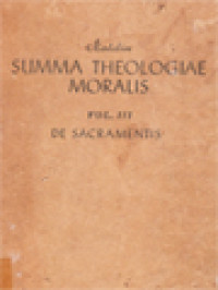 Image of Summa Theologiae Moralis III: De Sacramentis